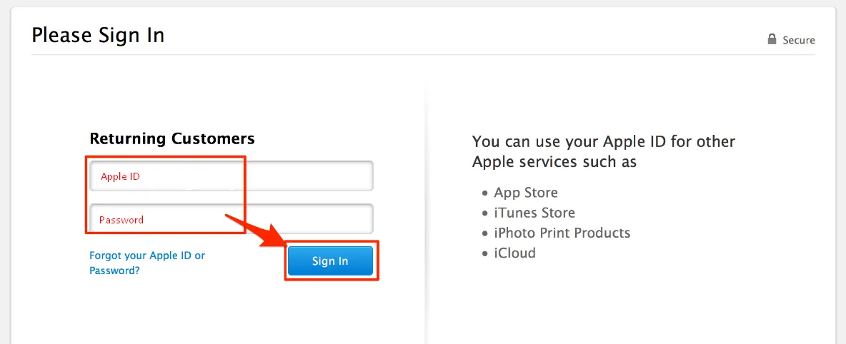 Sign in to pay