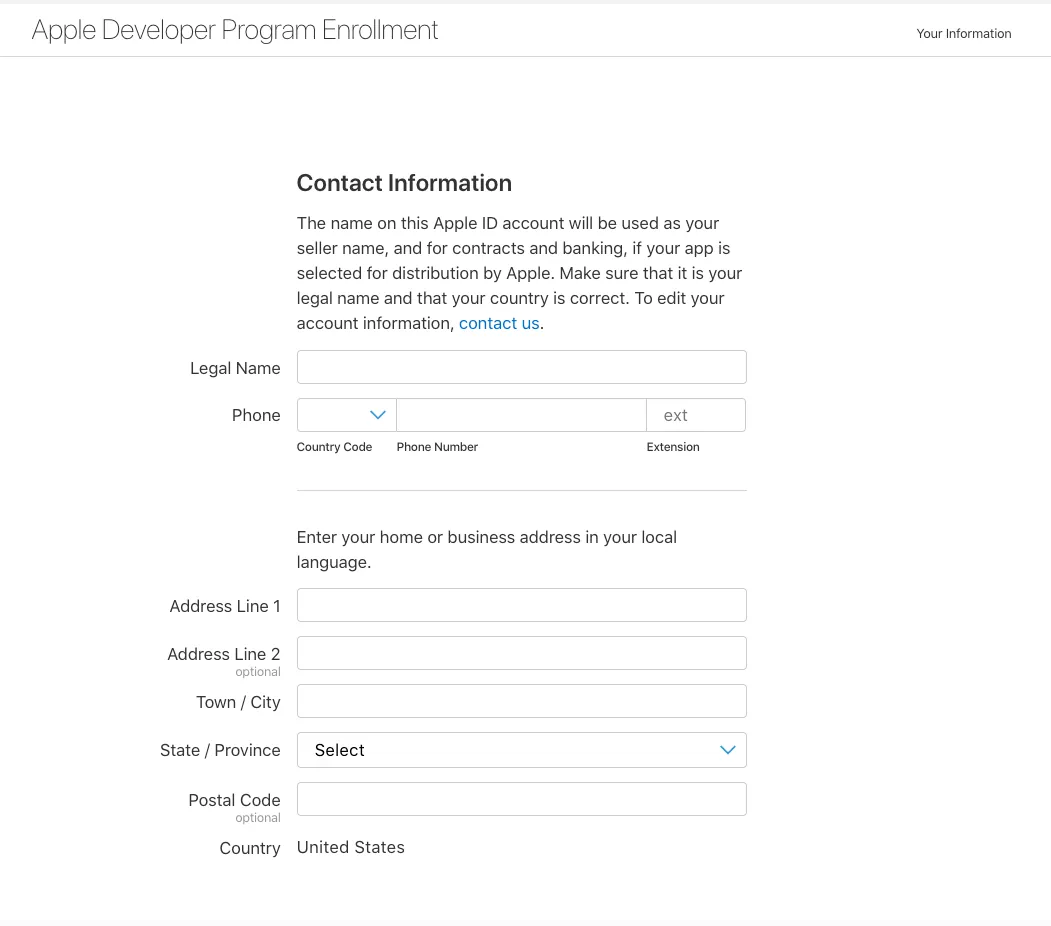 Contact information