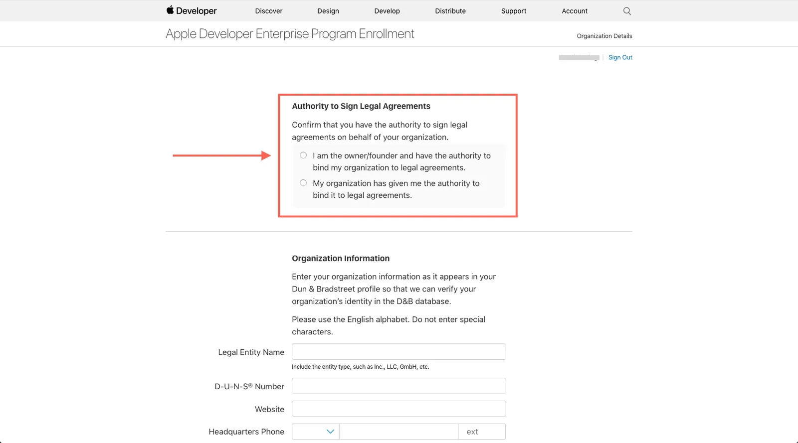 Your authority to enroll
