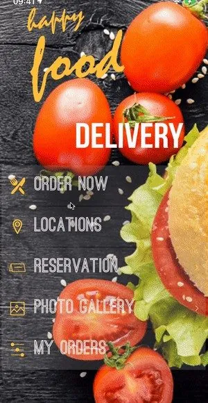 Submenu in the app