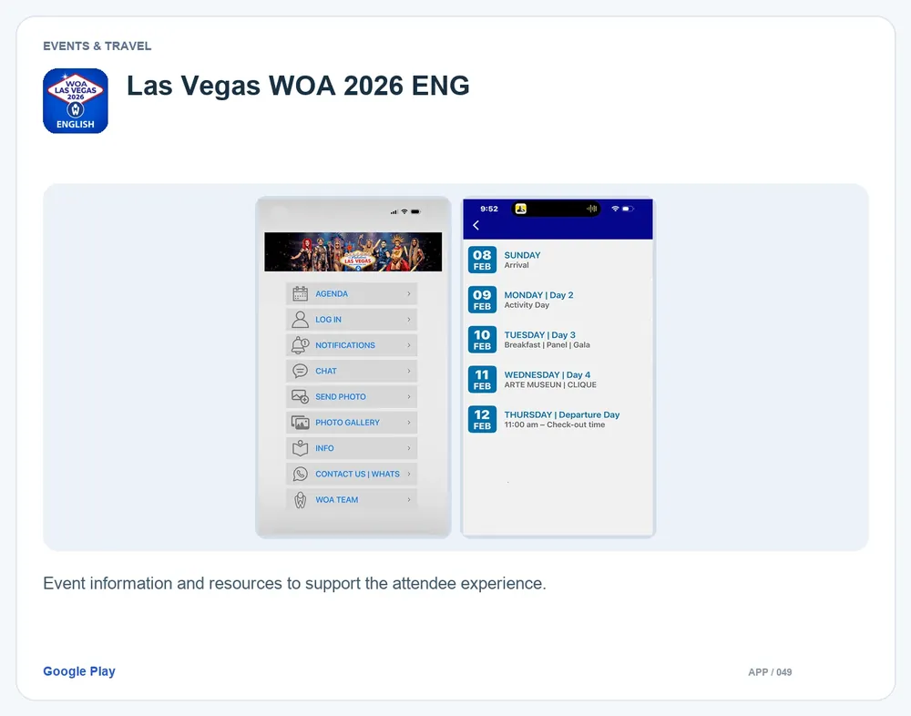Las Vegas WOA 2026 ENG: Event information and resources to support the attendee experience.