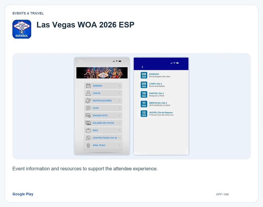 Las Vegas WOA 2026 ESP: Event information and resources to support the attendee experience.